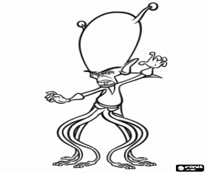 desenho de O extraterrestre Gallaxhar para colorir