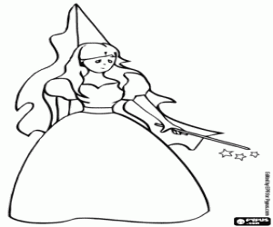 desenho de Uma fada triste para colorir