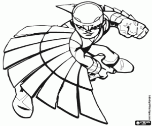 desenho de Falcon, um personagem de Super Hero Squad para colorir