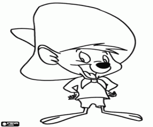 desenho de O famoso rato Speedy Gonzales para colorir