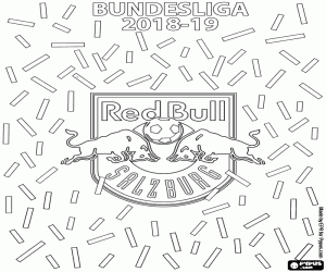 desenho de FC Salzburg, Bundesliga 2019 para colorir
