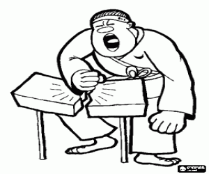 desenho de Fechado soco no karatê para colorir