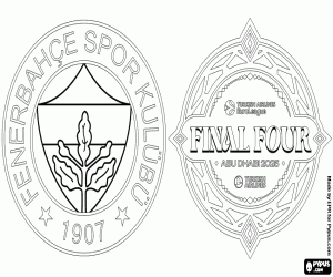 desenho de Fenerbahçe BS, Euroliga 2024-2025 para colorir