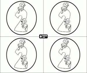 desenho de Festa de aniversário de dois anos, convite para colorir