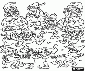 desenho de O festival dos gnomos para colorir