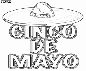 desenho de Fiesta del Cinco de Mayo para colorir