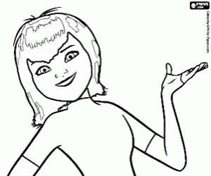 desenho de Filha de Conde Drácula, Mavis para colorir