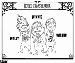 desenho de Os filhotes do lobisomem para colorir