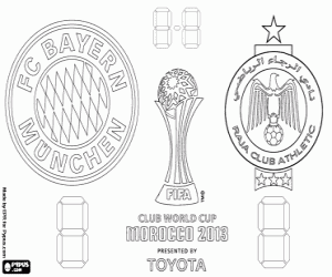 desenho de Final Copa do Mundo de Clubes FIFA 2013 para colorir