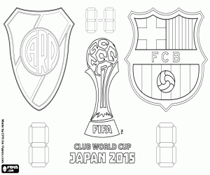 desenho de Final Copa do Mundo de Clubes FIFA 2015 para colorir