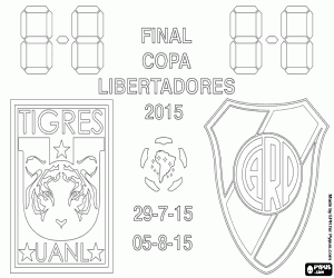 desenho de Final Copa Libertadores 2015 para colorir