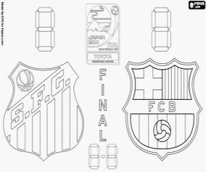 desenho de Final Copa Mundial de Clubes FIFA 2011 para colorir