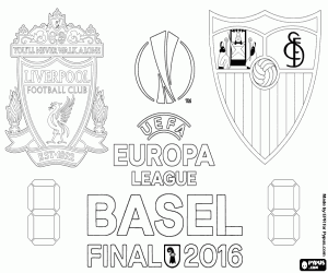 desenho de Final da Europa League 2015-2016 para colorir