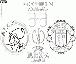 desenho de Final da Europa League 2016-2017 para colorir