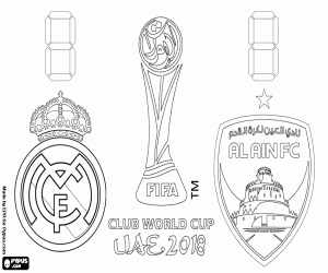 desenho de Final do FIFA Club World Cup UAE 2018 para colorir