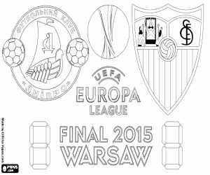 desenho de Final Europa League de 2014-2015 para colorir
