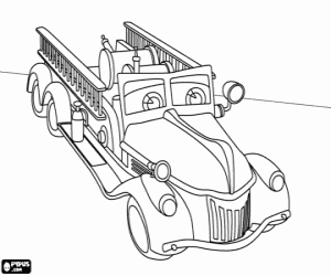 desenho de Finley e Capitão Parker para colorir