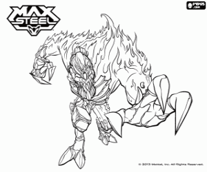 desenho de Fire Elementor, Max Steel para colorir