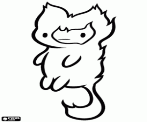 desenho de Flambo, personagem de Hora de Aventura para colorir