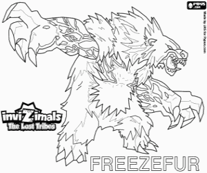 desenho de Freezefur, Invizimals Tribos Perdidas para colorir