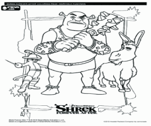 desenho de Fugitivos em Shrek para sempre para colorir
