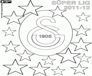 desenho de Galatasaray, campeão 2011-2012 para colorir