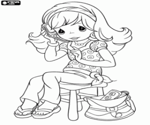 desenho de Garotaa do Precious Moments para colorir