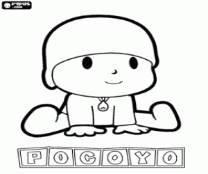 desenho de O garotinho Pocoyo para colorir