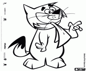 desenho de O gato sedutor Bacana para colorir