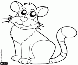 desenho de Gato para colorir