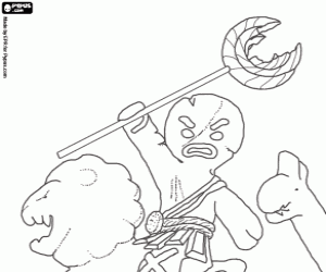 desenho de Gingy, um personagem do Shrek para colorir