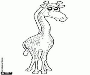 desenho de Girafa para colorir