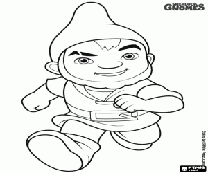 desenho de Gnomeo nas aventuras para colorir
