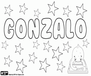 desenho de Gonzalo, nome espanhol para colorir