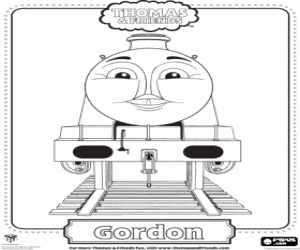 desenho de Gordon, o trem expresso para colorir