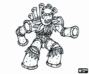 desenho de O gormiti Bu Bamboo para colorir