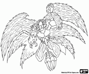 desenho de Gormiti dos céus, Devilfenix para colorir
