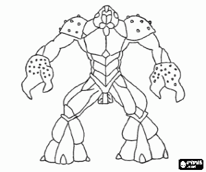 desenho de O Gormiti do mar, Carrapax para colorir