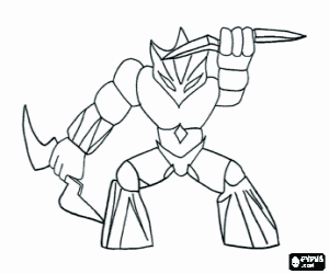 desenho de Um Gormiti, L'Electricante para colorir