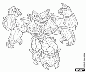 desenho de O gormiti Tasarau para colorir