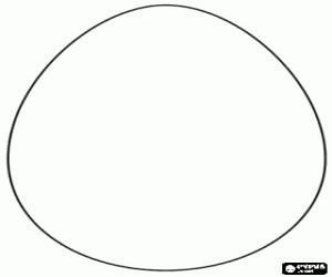 desenho de Grande ovo de Páscoa para decorar para colorir