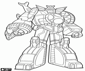 desenho de Grande robô Transformer para colorir