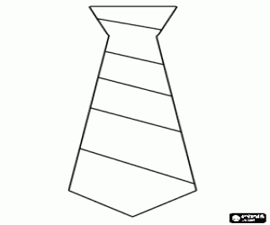 desenho de Uma gravata, um presente para o pai para colorir