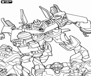 desenho de Grupo de robôs Transformers para colorir