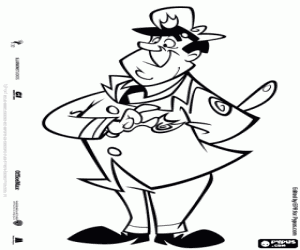 desenho de Guarda Belo, um personagem de Top Cat para colorir
