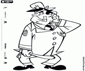 desenho de Guarda Belo, o policial para colorir