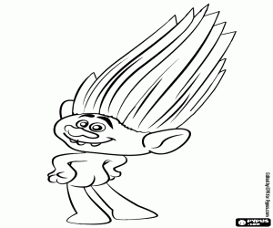 desenho de Guy Diamante, o troll prateado para colorir