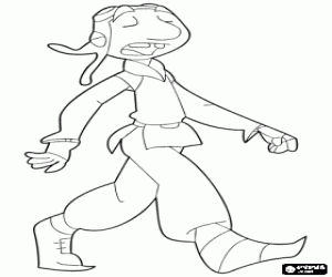 desenho de Gwizdo, um caçador de dragões para colorir