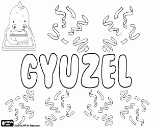 desenho de Gyuzel, variante de Giuzel para colorir