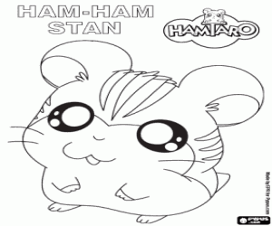 desenho de O hamster Stan, um Ham-Ham para colorir